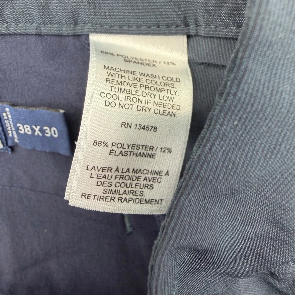 Vineyard Vines Performance Golf Pants Mens 38x30 Blue Chino 1P000007 Stretch